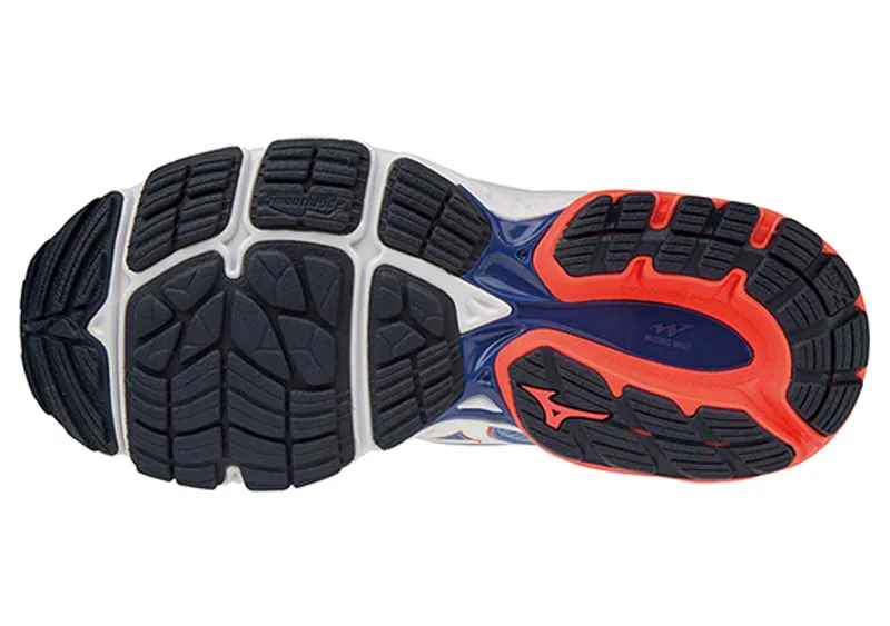 Mizuno Women's Wave Inspire 15 Grey/Red UK 4-4